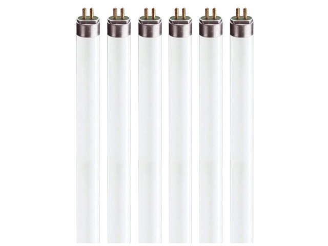 (6 Pack) F13T5/WW - T5 Fluorescent 3000K Warm White - 21' Linear - 13 Watt T5 - Under The Counter Light Bulbs