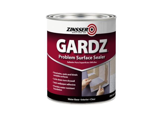 Gardz Water-Based Problem Surface Sealer, Clear, Quart Gardz problem surface sealer, Quart. Clear water-base sealer hardens & seals damaged...