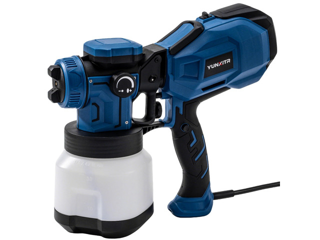 HVLP Paint Sprayer,1200W High Power Electric Spray Gun,6 Nozzles,3 Spray Patterns & 1200ml Large Container for...