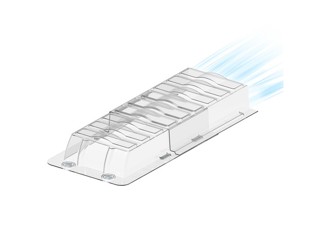Sideways Magnetic Vent Extender for Under Furniture, Floor Vent Deflector Fits Floor Resiter Vents 3' - 6' Wide (1PCS)