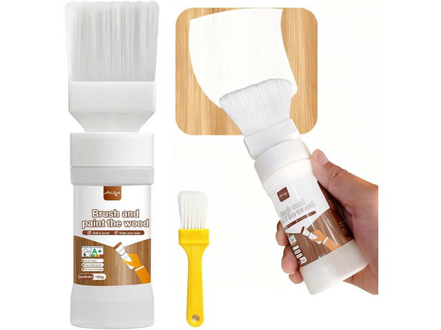 White Touch-Up Paint for Wood,Furniture,Cabinets,Metal,6.35 Oz,2-in-1 Paint & Primer in One,Waterproof,No Sanding, Fast Drying, Water Based,...