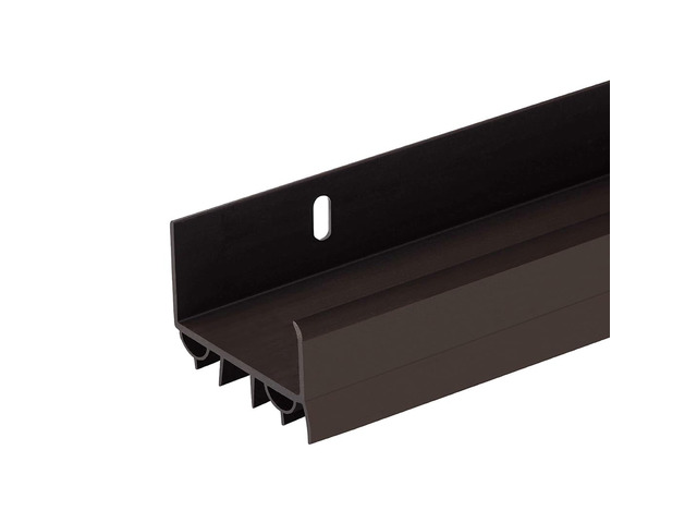 36 Inch Slide-On PVC Door Sweep for Bottom of Door, Door Bottom Seal with Drip Cap, Fits 1-3/4' Doors and 3/8'-7/8' Gaps, Exterior Door Draft...