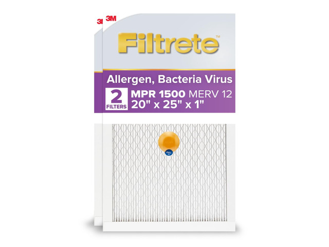 20x25x1 AC Furnace SMART Air Filter, MERV 12, MPR 1500, Track Filter Life With Bluetooth Enabled Sensor, CERTIFIED asthma & allergy friendly,...