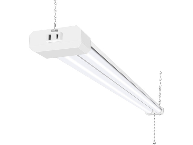 4FT Linkable LED Shop Light for Garage,6500LM,5000K Daylight 60W Utility Light Fixture for Garages,Workshops,Basements,LED Workbench Light with...
