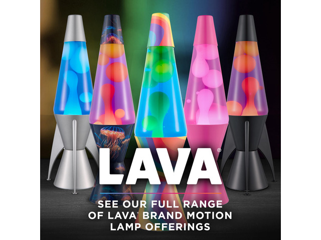 The Original Lamp - New 14.5' Cerulean Blue Classic Liquid Motion Lamp - White Wax and Blue Liquid - Item #2362 (Exclusive)