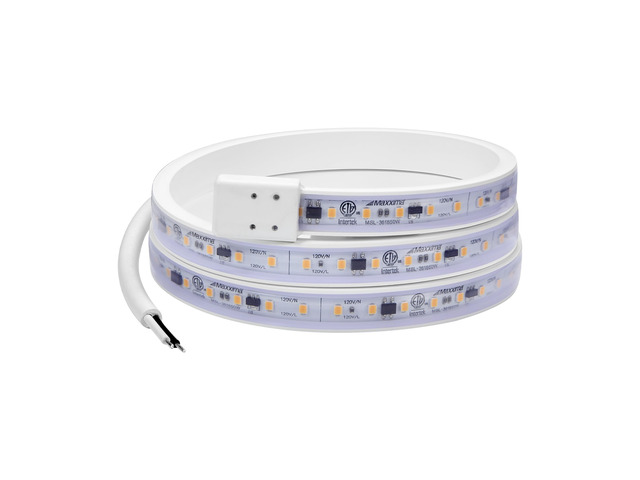 36 in. Hardwired LED Under Cabinet Strip Light, 1380 Lumens, 3000K Warm White, Kitchen and Living Room 120V White Cove Lighting, No Power Supply...