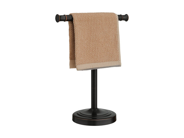 Oil Rubbed Bronze Hand Towel Holder Stand Countertop Towel Rack 13 Inch Bathroom Kitchen Vanity T-Shape Towel Stand Free Standing Stainless Steel...
