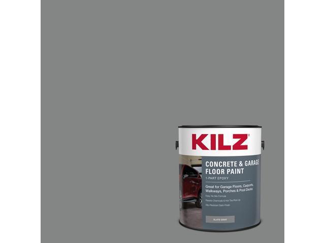 1-Part Epoxy Concrete & Garage Floor Paint, Slate Gray, 1 Gallon