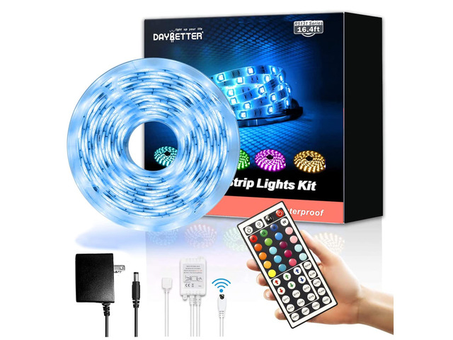 Led Strip Lights 16.4ft Waterproof Color Changing Led Lights with Remote Controller