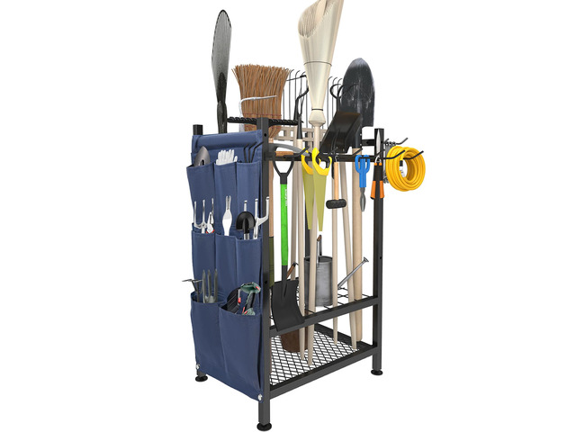 Garden Tool Organizer, Garden Yard Tool Rack for Garage, Garage Organization and Storage, Metal Yard Tools Storage up to 46...