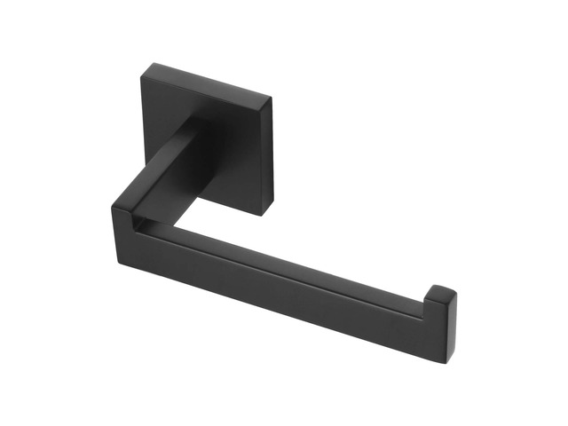 Black Toilet Paper Holders Bathroom Toilet Paper Roll Holder SUS304 Stainless Steel Contemporary Wall Mounted, Matte Black, B2003BK