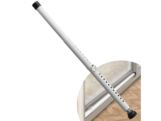 Sliding Door Security Bar, 17.7-50.5inch Heavy Duty Adjustable Sliding Patio Door Lock Bar with Rubber Tips,Diameter 1inch Window Security Bar for...