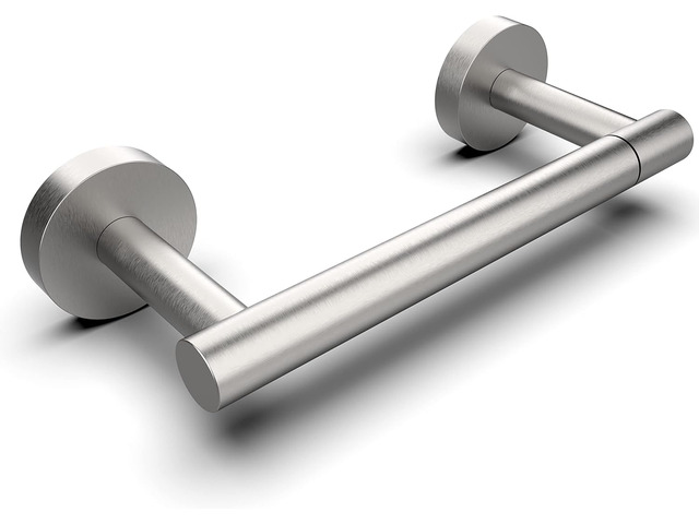 Bathroom Toilet Paper Holder Wall Mount SUS304 Stainless Steel Double Post Pivoting Toilet Paper Roll Holder Wall Mounted for Bathroom RV...