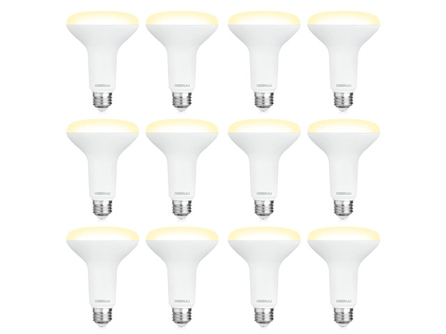 12 Pack BR30 LED Recessed Light Bulb, Dimmable Indoor Flood Light Bulbs CRI80 7W Equivalent 65W 2700K Soft White 650 Lumens, 15000 Hours E26 Base...