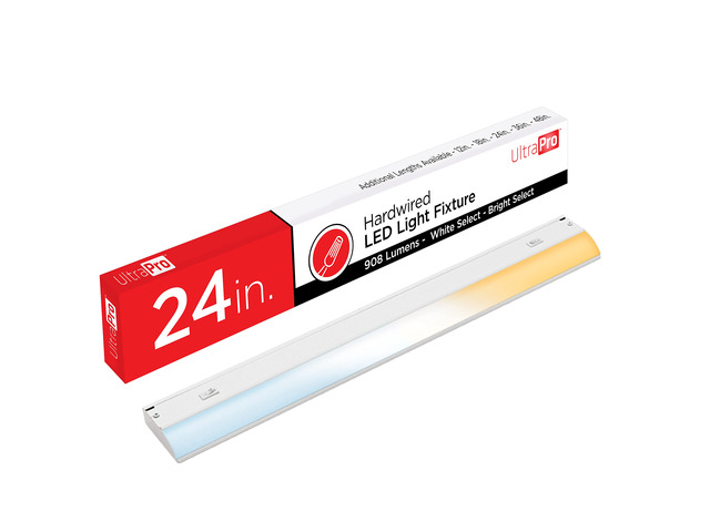 24 Inch Hardwired Under Cabinet Light, Dimmable 908 Lumens 3 Color Temperatures from Soft White to Cool White Lighting, Linkable Under Cabinet...