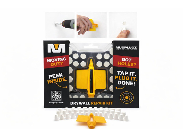 FIX Drywall Anchor Holes Fast - Drywall Hole Repair Kit - No Mesh - No Spackle - Professional Small Hole Wall Patch Kit - 36 Plugs - Reusable Prep...