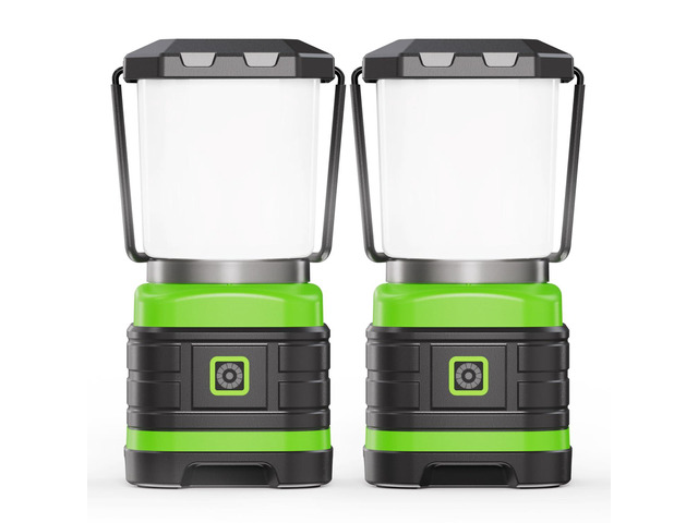 LED Camping Lantern, Battery Powered LED Lights Camping Essentials, Portable Lanterns Flishlights for Emergency, Hurricanes, Outdoor Hiking, Power...