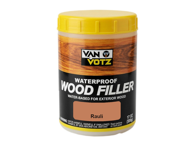 Waterproof Wood Filler [Half-Pint, Rauli] - Exterior Grade Wood Repair in 18 Paintable and Stainable Colors. Strong Adhesion and Durability for...