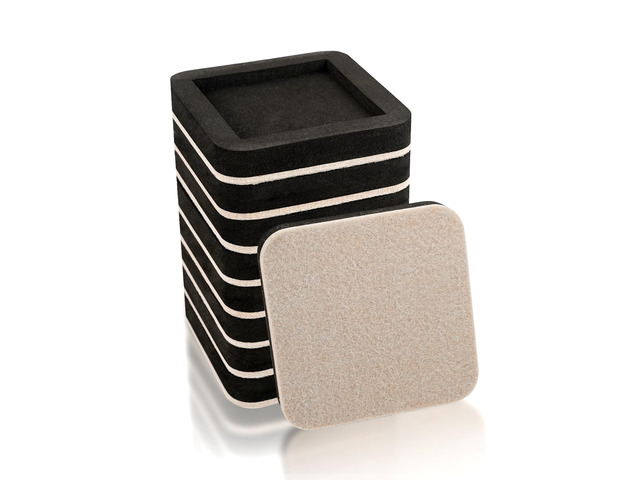 Upgraded Felt Furniture Sliders for Hardwood Floors - 8 PCS 4' Patented Groove Design, Furniture Movers Sliders, Easily and Safely Move Any Item,...