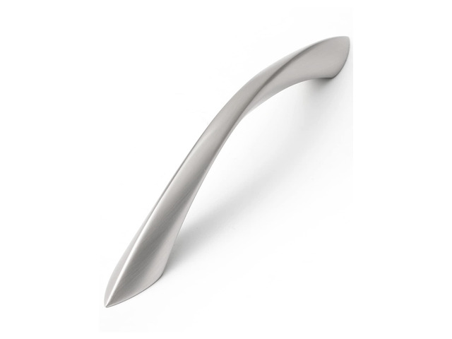 10 Pack Brushed Nickel Cabinet Pulls 5 Inch Arch Twisted Silver Handles Drawer Kitchen Cupboard Bathroom Dresser Cabinet Hardware Zinc Alloy