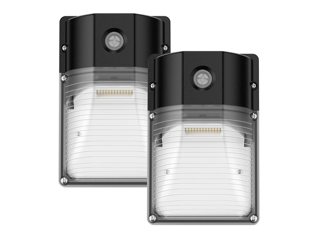 30W LED Wall Pack Light with Dusk to Dawn Sensor, 3600LM, 5000K Daylight, 120Vac Led Porch Lights, IP65 Waterproof Outdoor Security Lighting for...