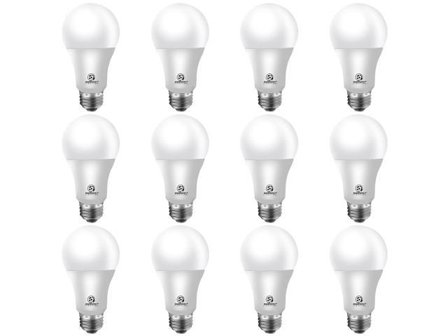 Energetic A19 Light Bulbs 75 Watt Equivalent, 1100LM Super Brightness, Daylight 5000K, E26 Standard Base, Non-Dimmable 10W A19 LED Light Bulb, UL...