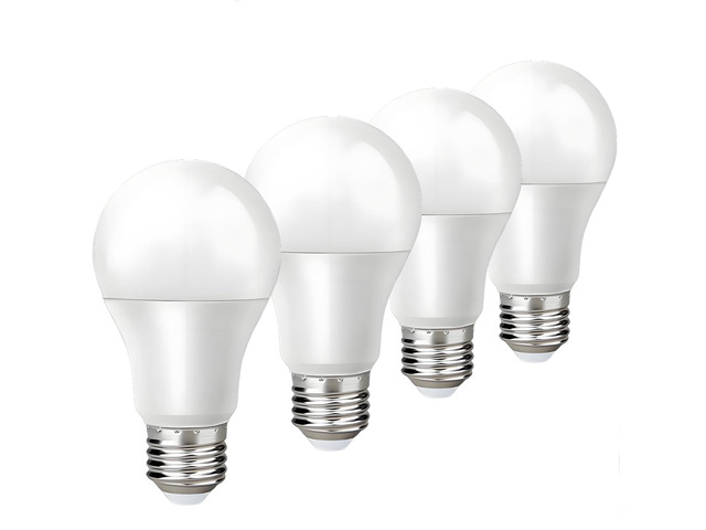 4-Pack 3-Way LED Bulbs 50-100-150W equivalent,5000K Daylight, A19 E26 5/10/15W, 700/1400/2100 lumens. Perfect for bedroom, living room, study...