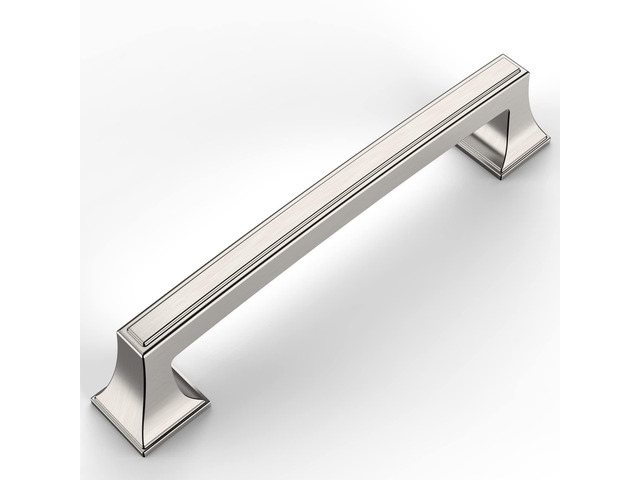 10 Pack Brushed Satin Nickel Cabinet Pulls 5 Inch(128mm) Hole Center Cabinet Hardware Kitchen Cabinet Handles for Bathroom Drawer Pulls Dresser...