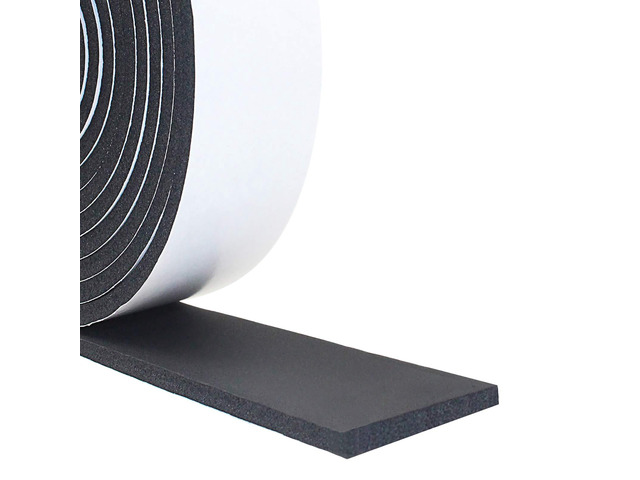 Foam Weather Stripping, 2' x1/4', 13Ft Door Window Seal Tape Self Adhesive Weatherstrip AC Foam Tape for Window Gaps, Door Frame, Soundproof...