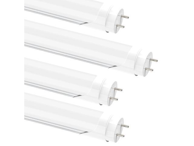 T8 4FT LED Light Bulbs, 24W 3200LM 5000K Frosted Type A+B, 4 Pack T8 LED Bulbs 4 Foot Type A+B, F32T8/F40T12 Replacement for Garage, Workshop,...