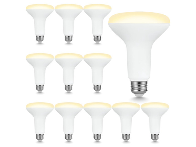 BR30 Indoor LED Flood Bulbs for Recessed Cans, 7.5W (65W Replacement), 650LM, Soft White 2700K, Smooth Dimming, CRI 80, 110° Wide Beam, E26 Medium...