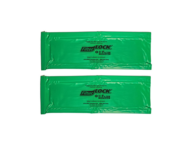 FilterLock Furnace Filter Slot Seal Magnetic Seal Cover for Any 1 Furnace Filter, Up To 25 Long, Reduce HVAC Air Leaks, Green