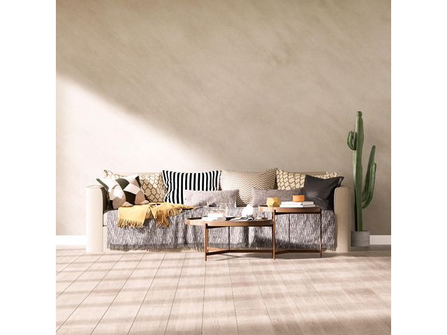 Beige Peel and Stick Wallpaper 16' x 590' Cream and Greige Concrete Contact Paper PVC self-Adhesive Waterproof Matte limewash Vinyl Removable...