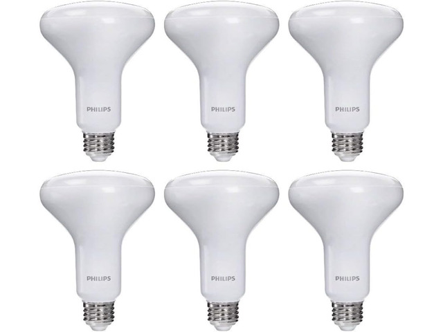 LED 65W BR30 6-Pack Ultra Definition Soft White (2200K) 650 Lumen (7.5W = 65W) Dimmable Flicker-Free Light Bulbs