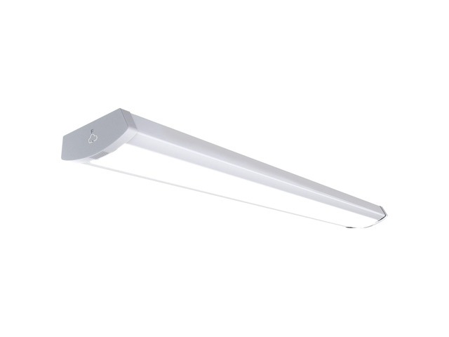 60W/50W/40W LED Wraparound Light Fixture, Linkable 4ft Led Wrap Light AC120V, 5000K Wrap Around Light, 4400LM/5500LM/6600LM LED Office Lights for...