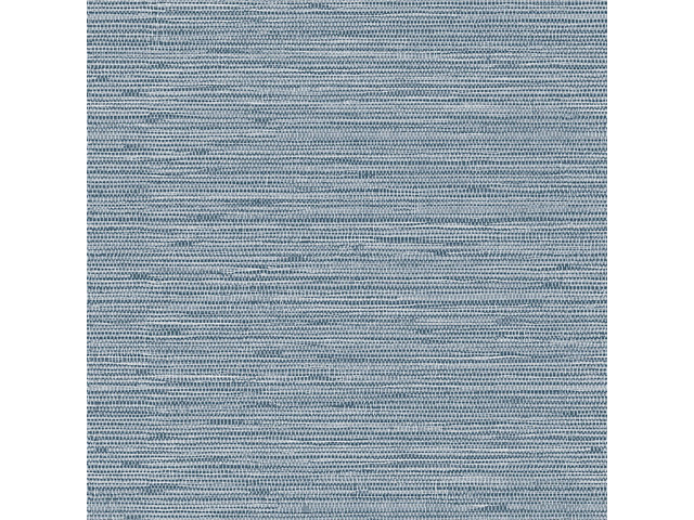 Grasscloth Peel and Stick Wallpaper 17.3' x 394' Blue Textured Grasscloth Wall Paper Renter Friendly Wallpaper Self Adhesive Removable for Bathroom...