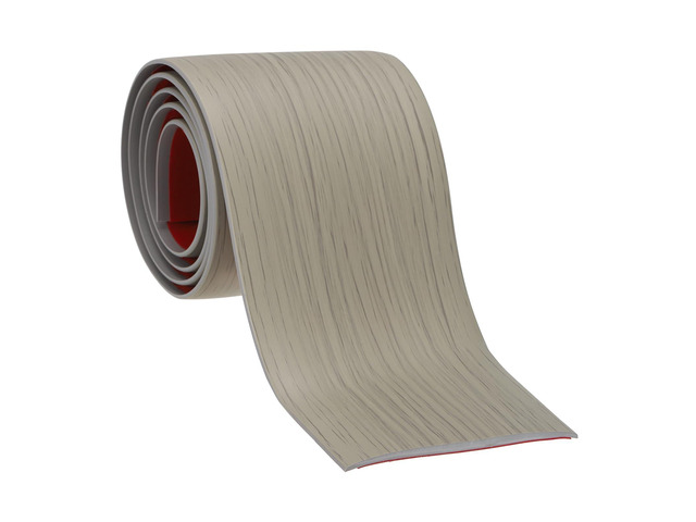 Self Adhesive Floor Transition Strip 10 ft x 3' Vinyl Flat Divider Flooring for Joining Floor Gaps Carpet Transition Floor Tiles, Gray Wood Grain