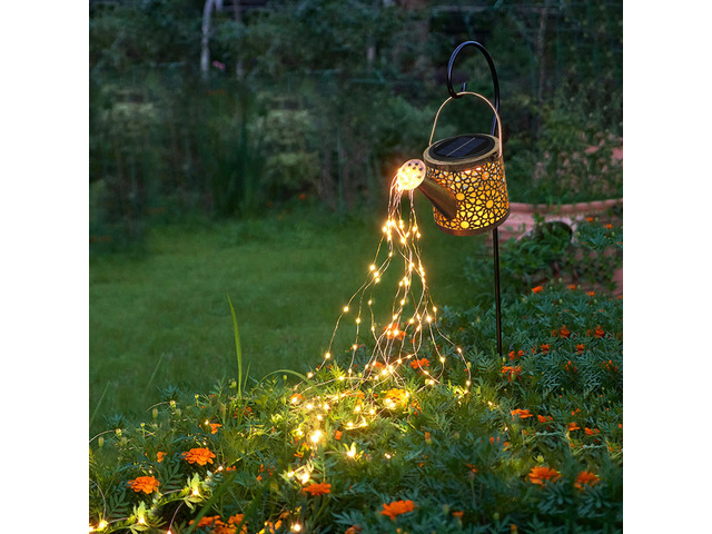 Solar Lights Outdoor Decorative, Solar Watering Can Lights (Warm White) Solar Lantern Outdoor Waterproof, Hanging Light for Yard, Patio,...