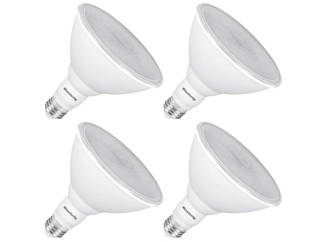 PAR38 LED Flood Light Bulbs Outdoor, 18W (120W Equivalent), Daylight 5000K, Dimmable Weatherproof LED Outdoor Flood Lights with E26 Base, 1800LM, 4...