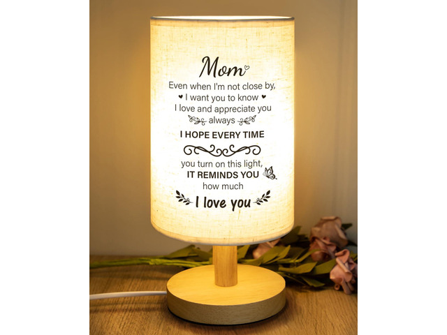 Gifts for Mom from Daughter Son, Table Lamp for Mom Birthday Gifts Birthday Gifts for Mom from Daughter Son, Christmas Mothers Day Gifts for Mom...