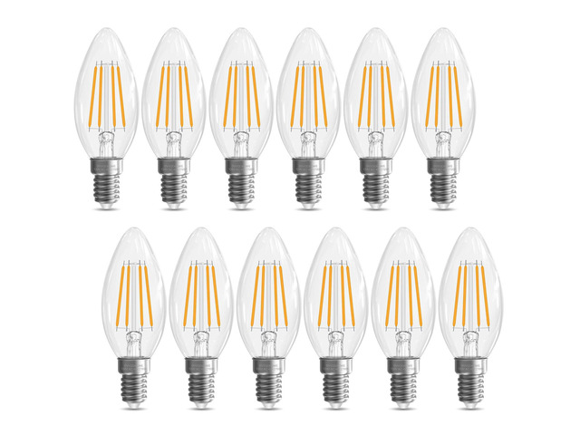 E12 Candelabra Bulb 40 watt Equivalent, E12 LED Bulb Soft White 2700K Chandelier Light Bulbs, Non-Dimmable B10 Candle Light Bulbs, 400LM,...