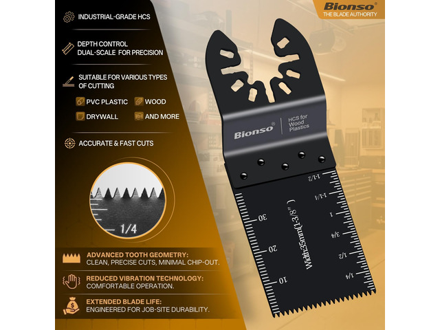 35PCS Oscillating Tool Blade Cuts Wood and Metal, Sharp and Durable Titanium Multitool Blades, Multi Tool Blades Kits, Oscillating Saw Blades Fit...