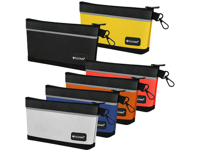 Tool Pouches with Zipper, 1680D Oxford Small Tool Bags, Waterproof Utility Bag Zipper Pouch for Tool Organizers and Storage (6 Pack Combo)