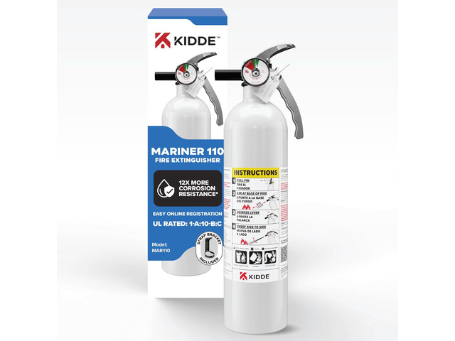 Mariner 110 Fire Extinguisher for Boats, 1-A:10-B:C, MAR110, 1 Pack Coast Guard Approved Watercraft Extinguisher for Small Common Marine Fires,...