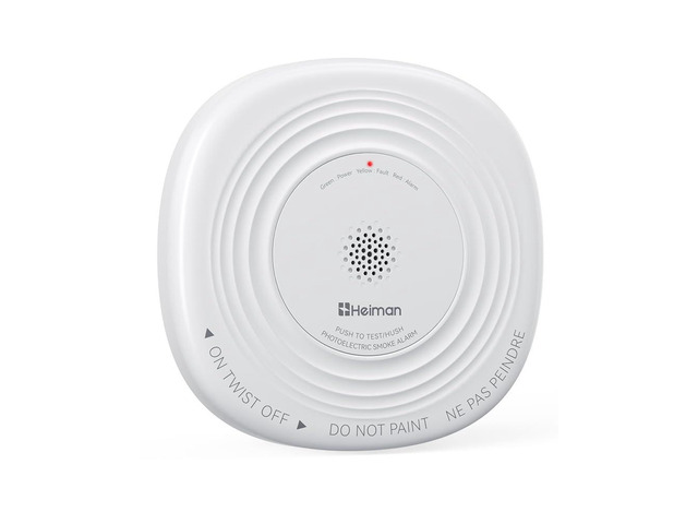 Smoke Detector 10 Year Battery, photoelectric Smoke Alarm ETL listed to UL 217 10th Ed. & CAN/ULC S531 5th Ed., 10-Year Sealed Battery, EOL...
