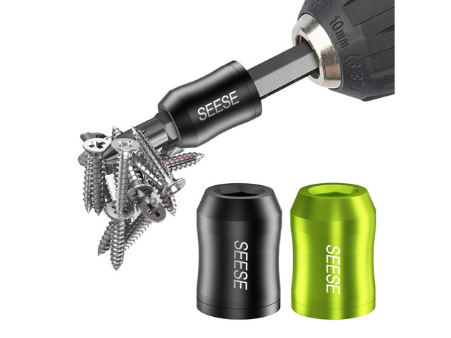 Strong Magnetic Screw Ring: 1/4 Inch/ 6.35 mm Universal Magnetic Screw Holder - Removable Magnetic Screwdriver Drill Bit Holder for Hex Screwdriver...