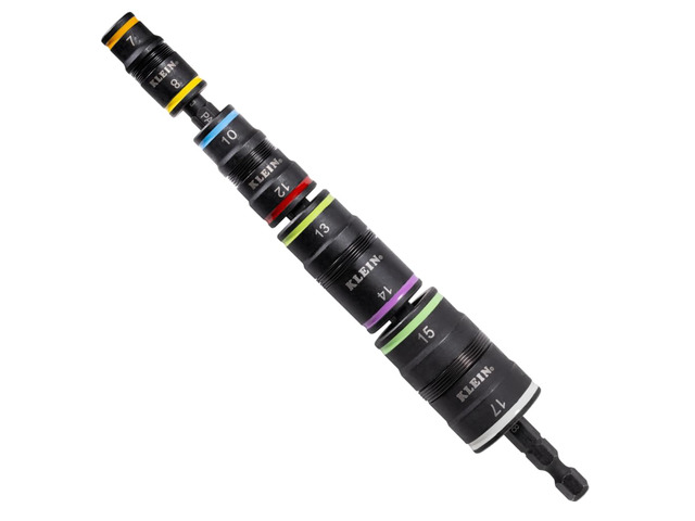 32934M Impact Driver, 8-in-1 Metric Socket Set, 4 Flip Sockets with 7, 8, 10, 12, 13, 14, 15 and 17mm Nut Driver Sizes, Impact Rated 6-1/2-Inch Shaft