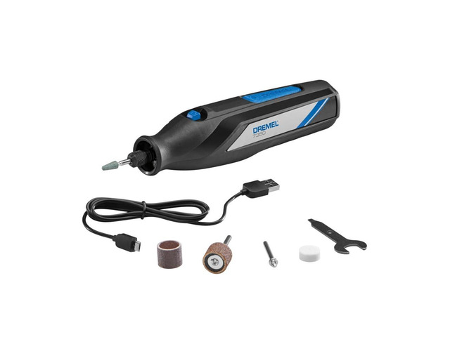 7350-5 4V Cordless Rotary Tool Kit with USB-C Rechargeable Battery Single Speed, 5 Accessories, Lightweight and Ergonomic Design, Ideal for...