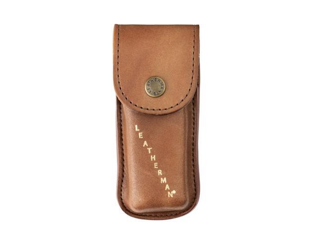 Heritage Leather Snap Sheath for Multi-Tools, Brown, Medium