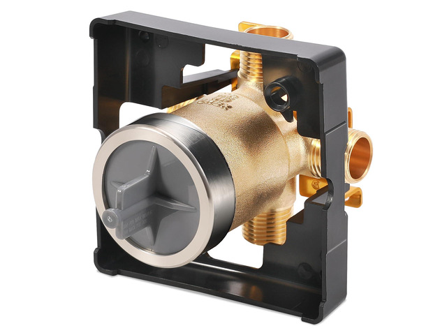 R10000-UNBX MultiChoice Tub and Shower Rough-In Valve Body, 1/2-Inch Fits Delta 13/14, 17 and 17T Series Trim Kits; Universal Inlets Support PEX,...
